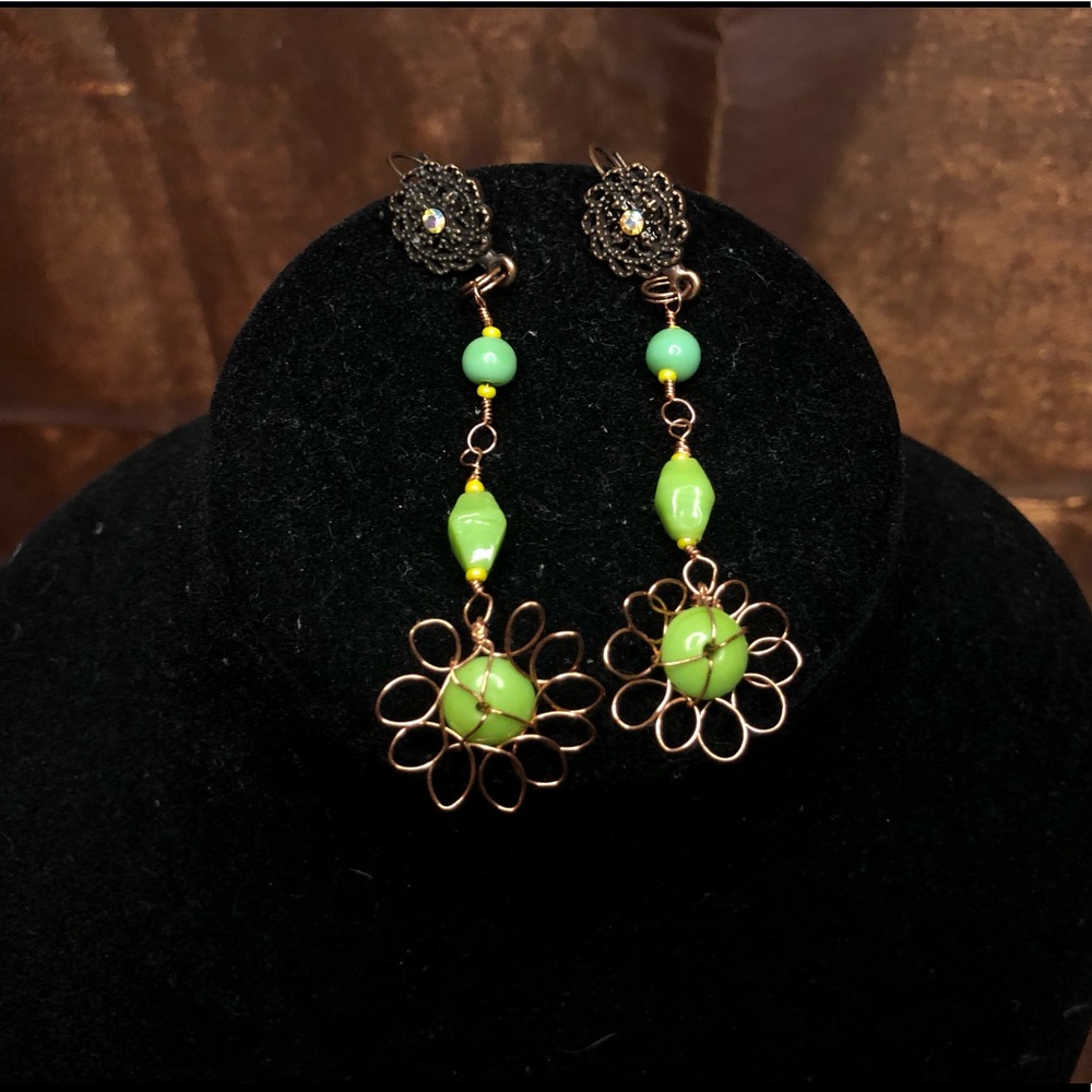 Flower earrings